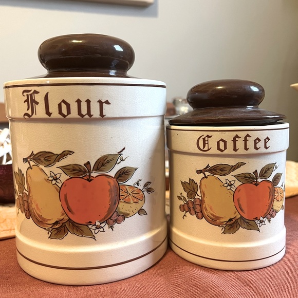 MCM flour and coffee kitchen canisters - Picture 1 of 3